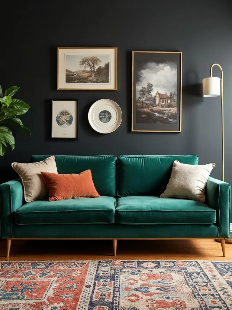 sophisticated eclectic personality filled gallery