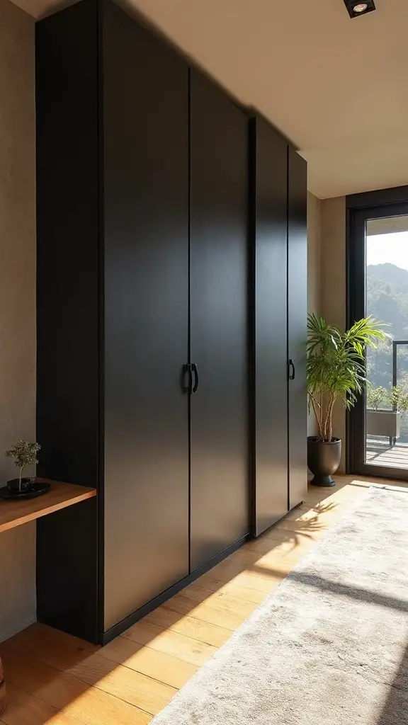 sophisticated japandi living room design