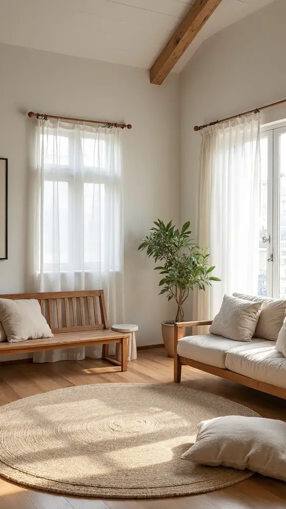 sophisticated japandi with japanese motifs