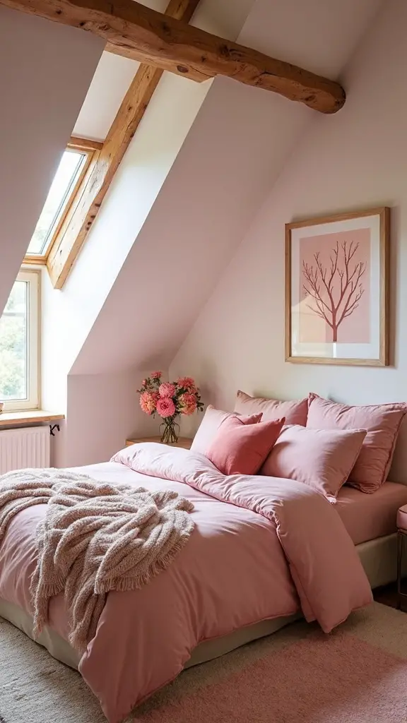 sophisticated layered balanced pink palette