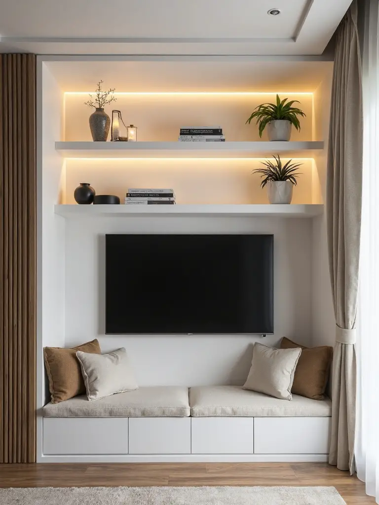 sophisticated media zone for entertainment