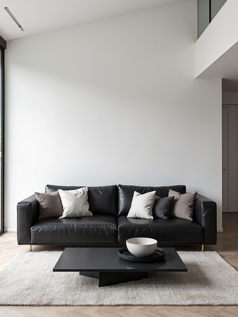 sophisticated minimalist monochromatic inviting