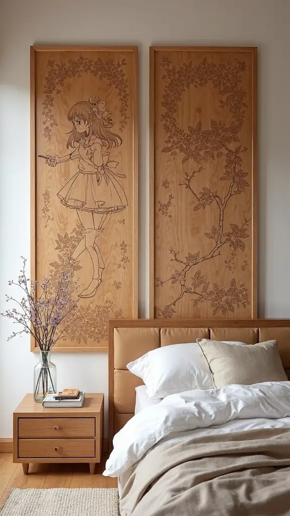 sophisticated otaku sanctuary wall decor