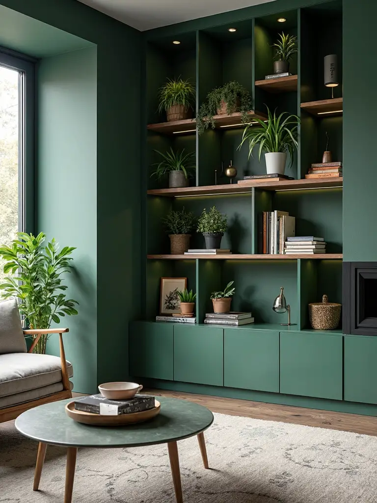 sophisticated practical luxurious dark green
