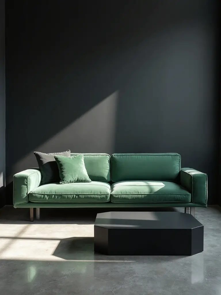 sophisticated sanctuary with sleek contrast