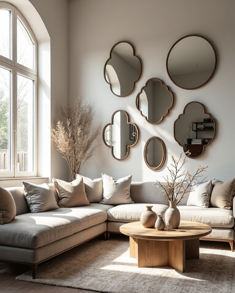 18 Wall Mirror Ideas for Living Room That Open Up Your Space