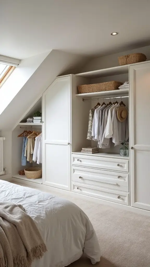 stylish attic bedroom storage ideas