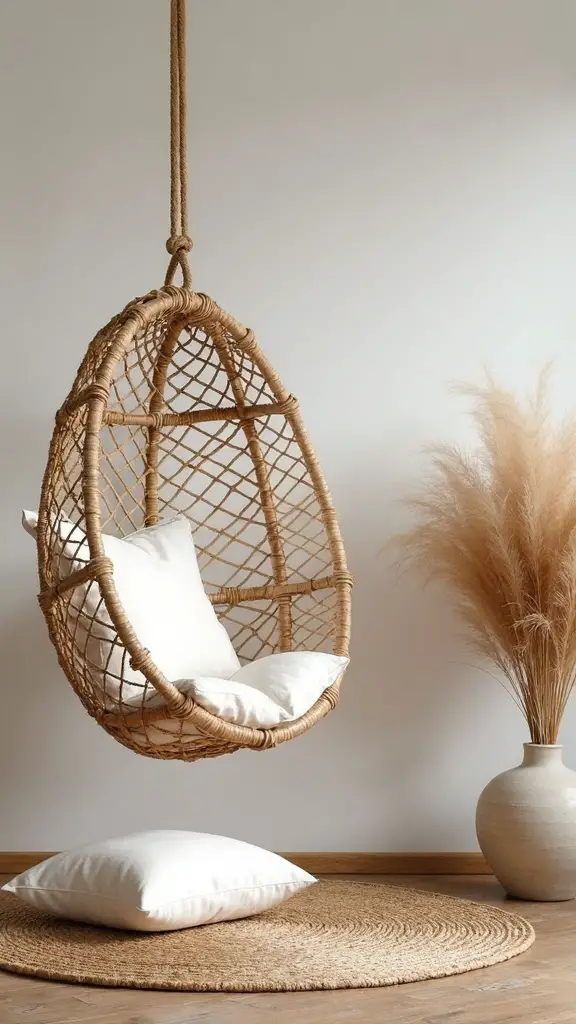 suspended seating relaxed boho charm