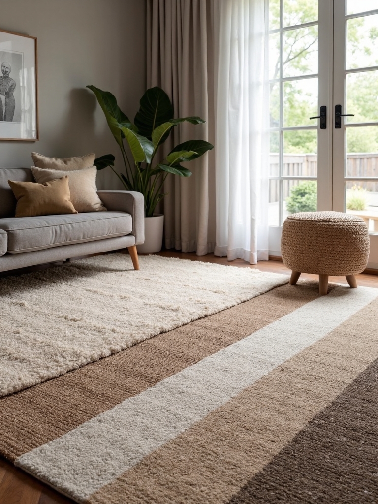 tactile visual layered carpet heights