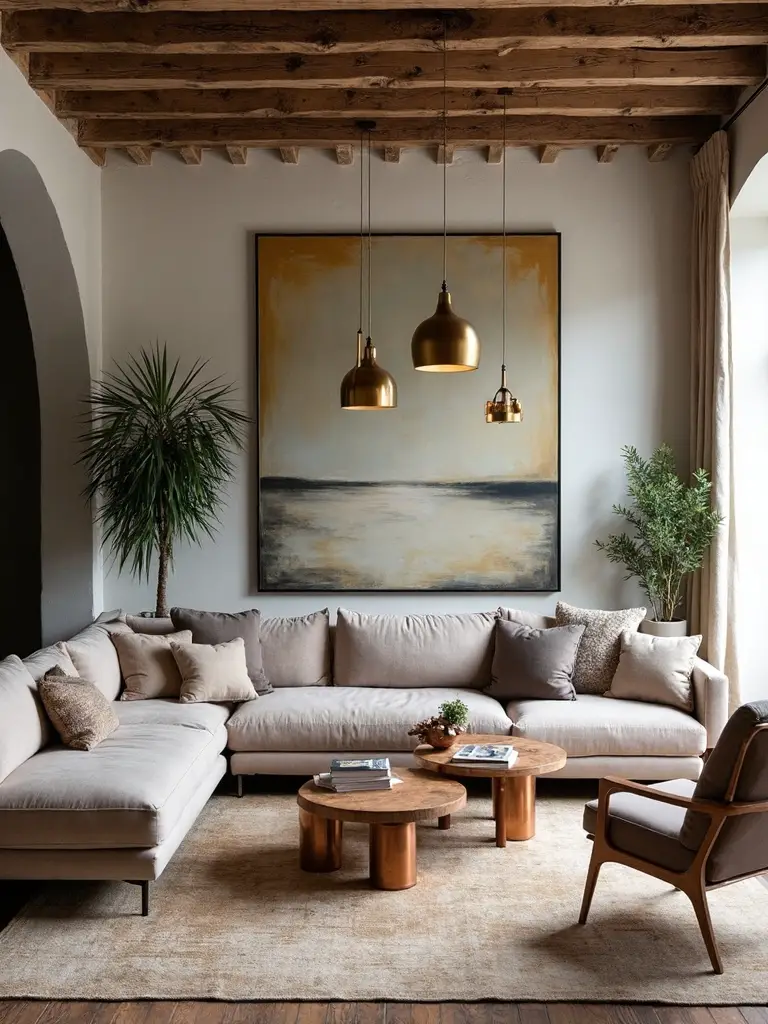 textural modern vintage style