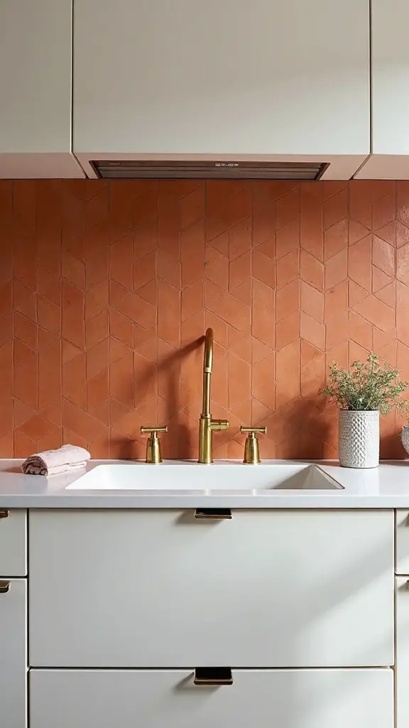 textured backsplash transforms kitchen aesthetic