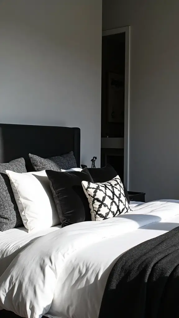 timeless inspiring black and white bedrooms
