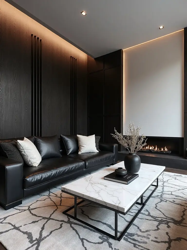 timeless monochromatic living room elegance