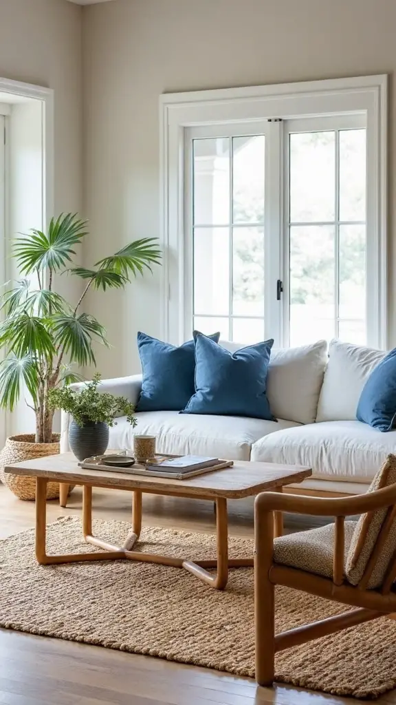 tranquil coastal japandi living room