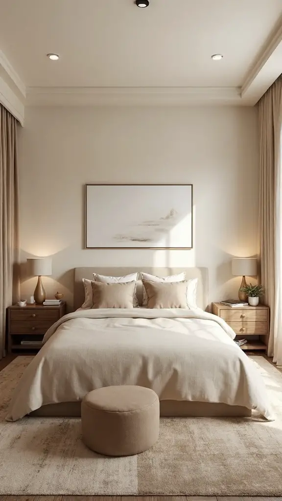 tranquil elegant monochromatic beige sanctuary