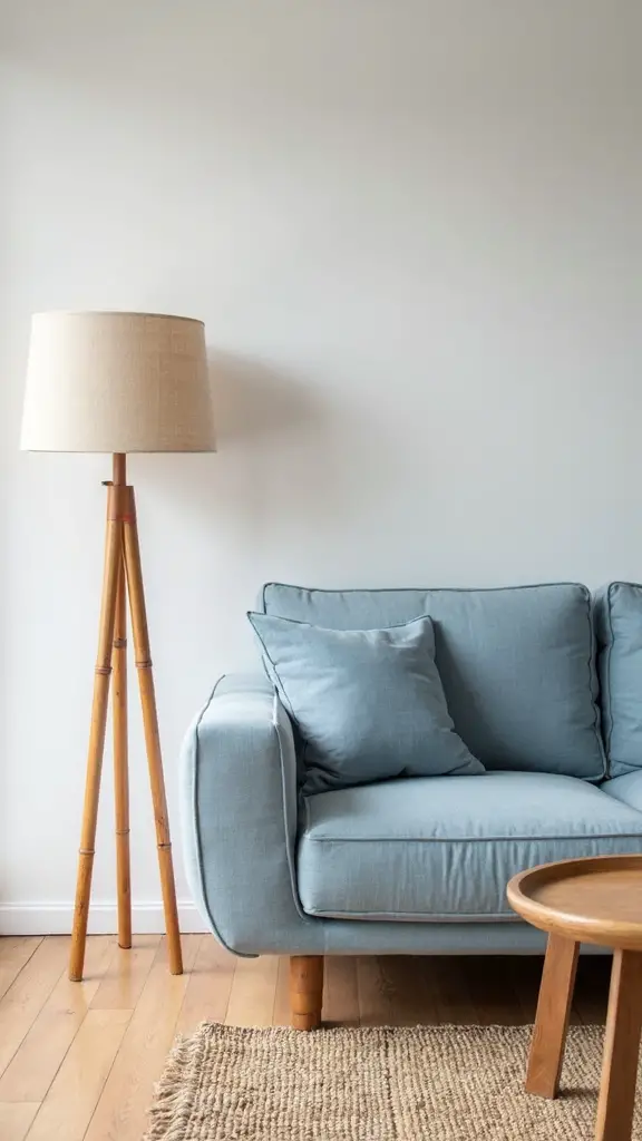 tranquil japandi living room design