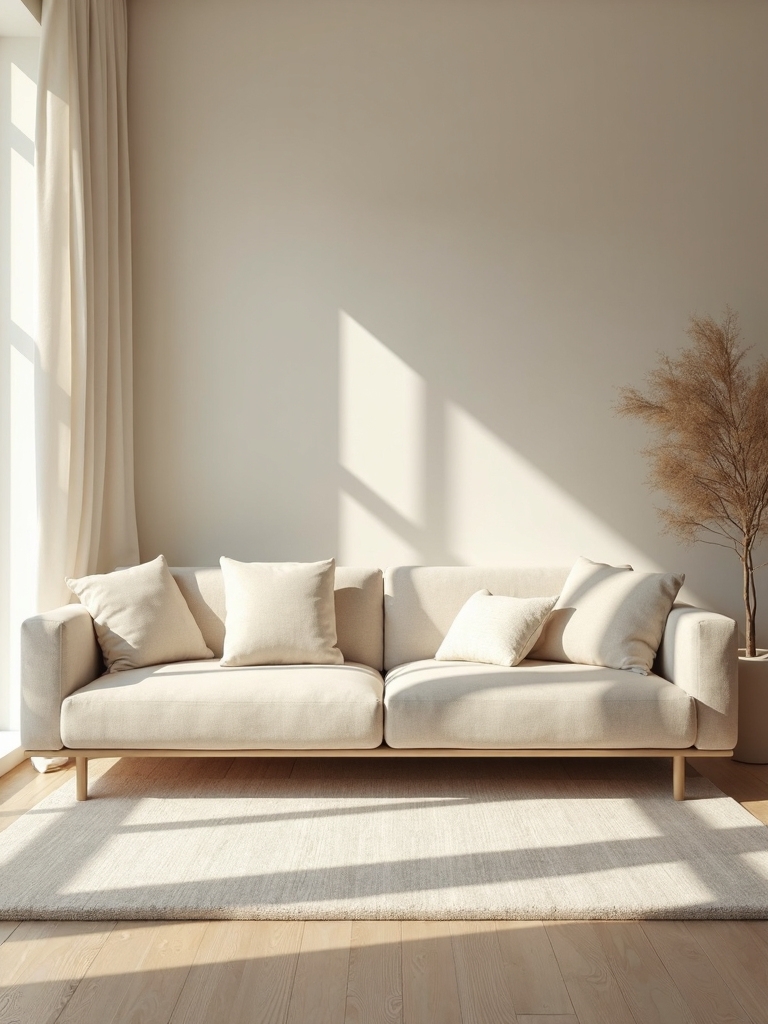 tranquil minimalist neutral palette