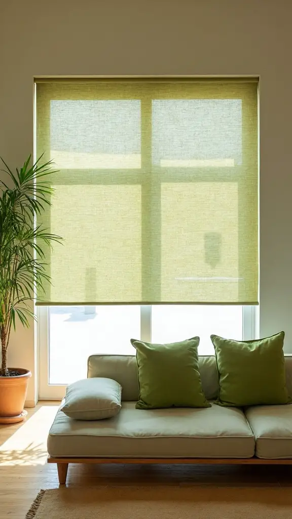 tranquil natural fiber window shades