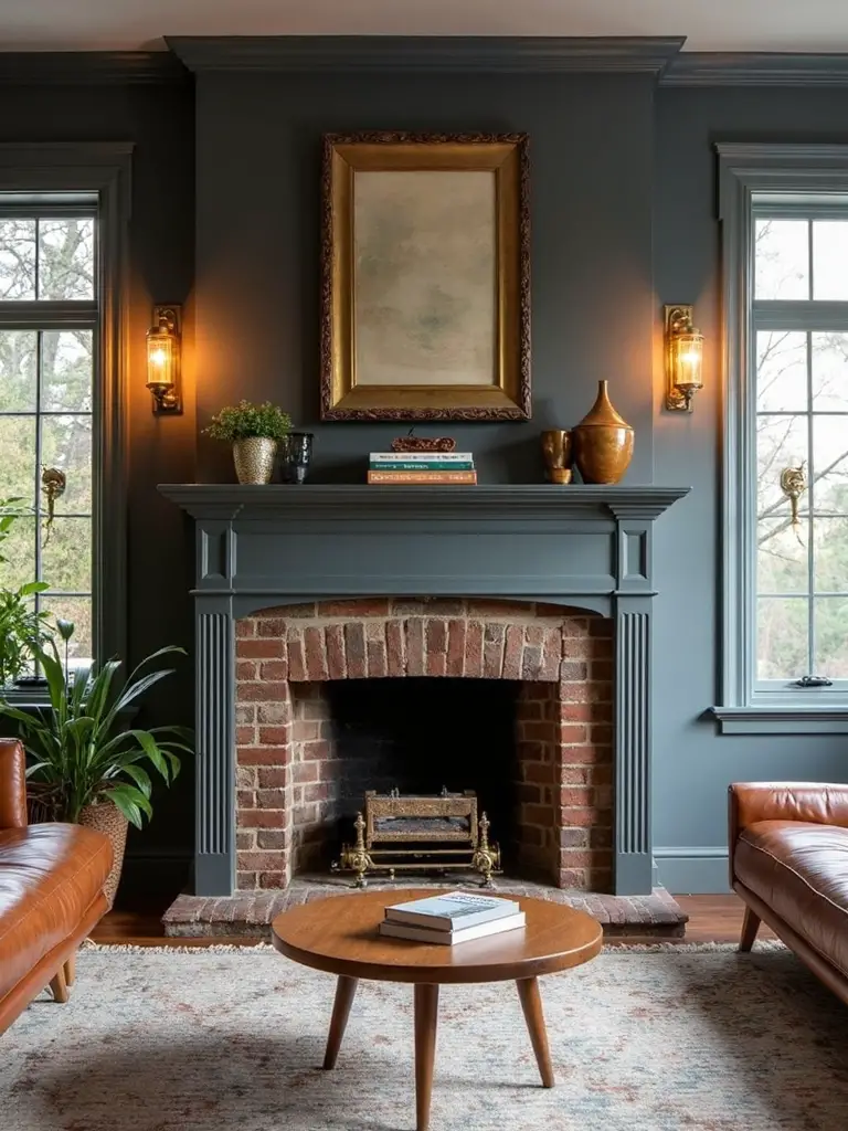 transformative fireplace paint color harmony