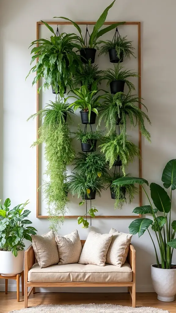 transformative living plant wall focal point