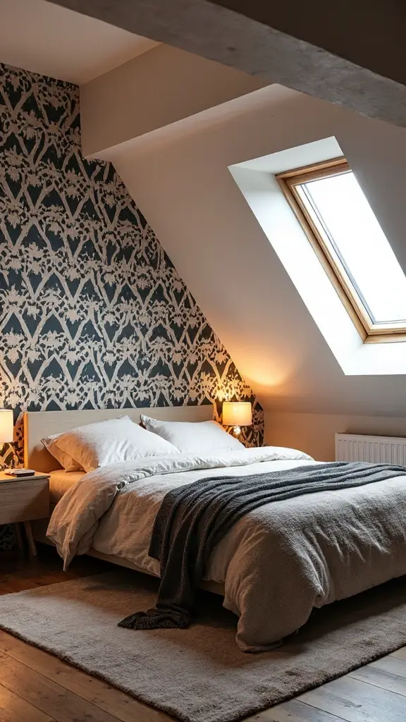 transformative statement wallpaper for low ceilings
