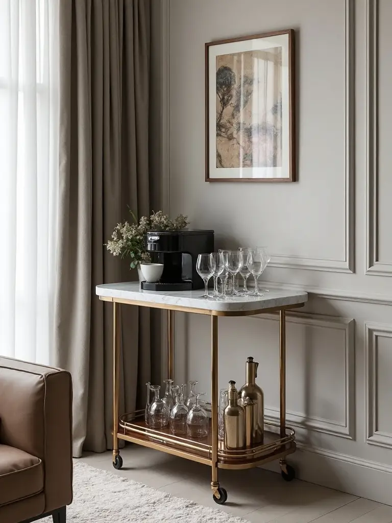 versatile coffee and cocktail station