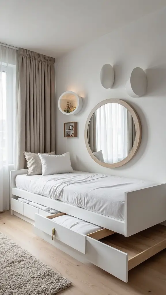 versatile daybed with dressing space