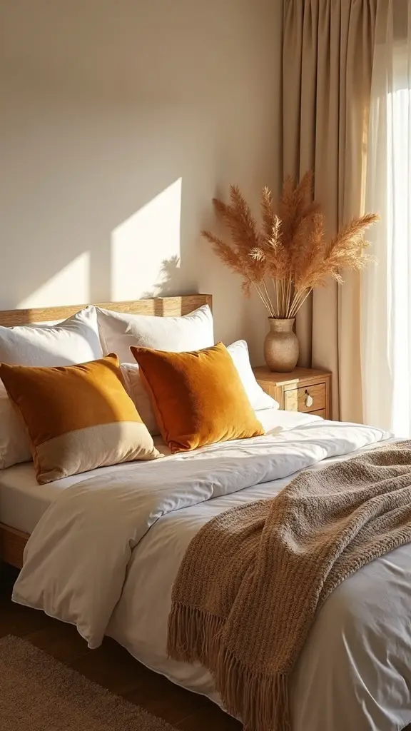 versatile seasonal beige bedroom styling