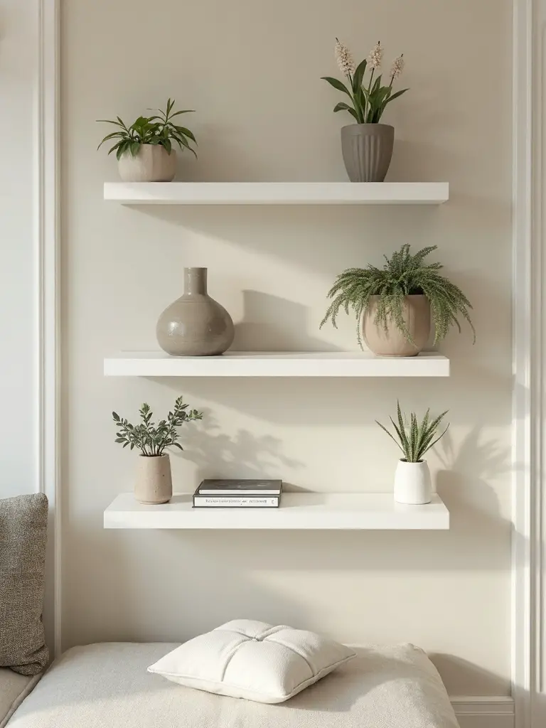 versatile textured organized display shelves
