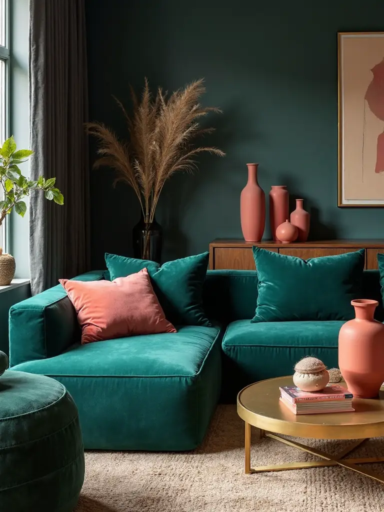 vibrant accent pieces transform dark spaces