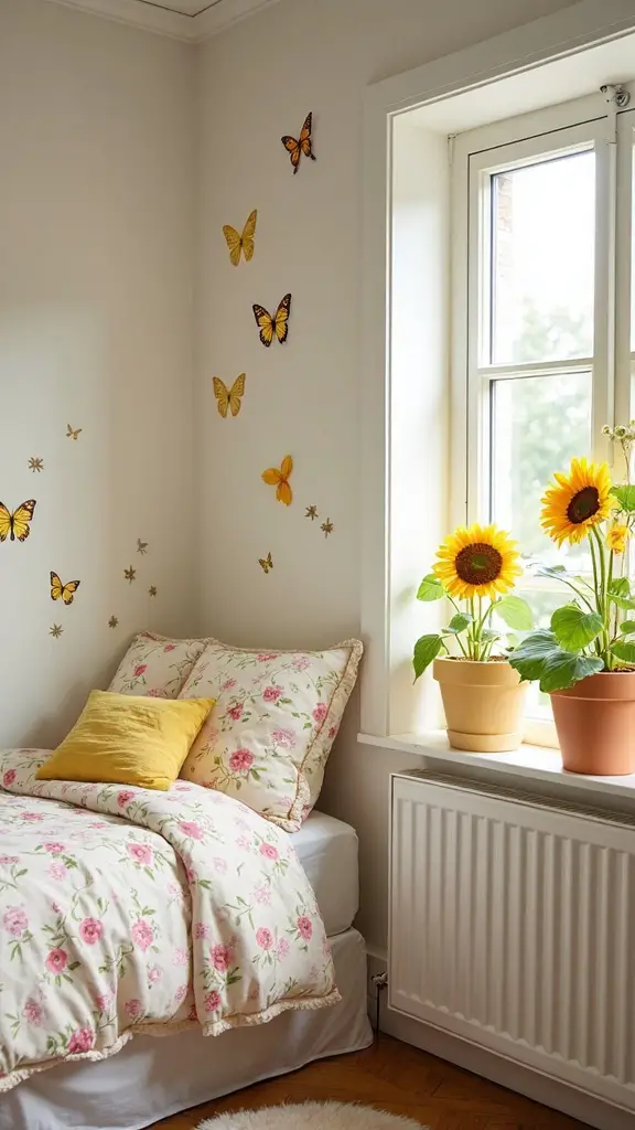 vibrant floral bedroom decor inspiration