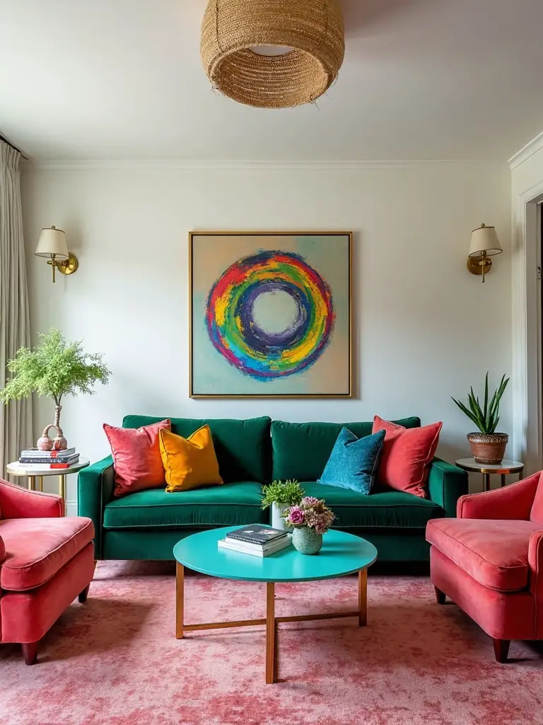 vibrant furniture infuses personality