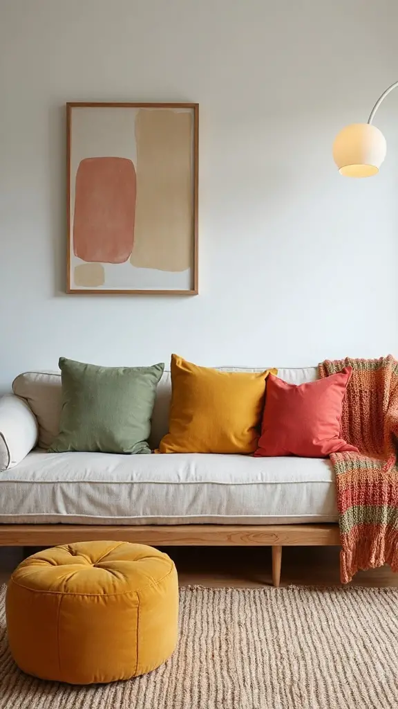 vibrant textiles energize minimalist spaces