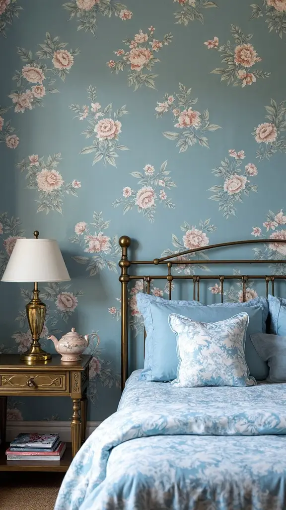 vintage blue brass sophisticated