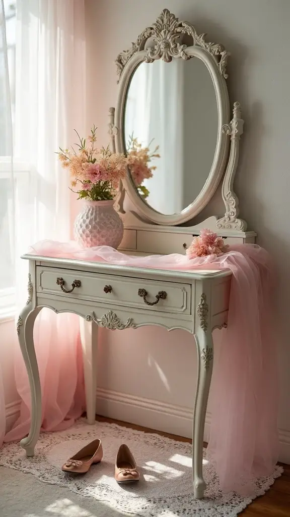 vintage inspired refined primping sanctuary