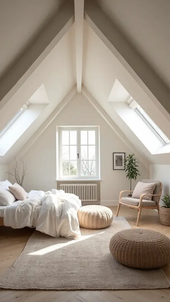 visually expansive attic bedroom transformation