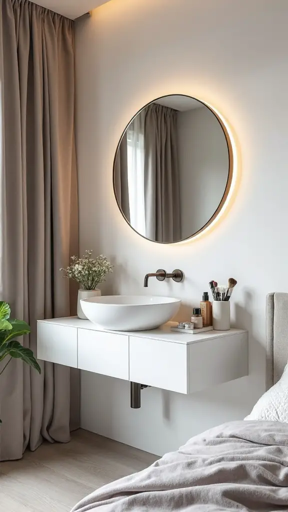 wall mounted mirror effortless compact bright