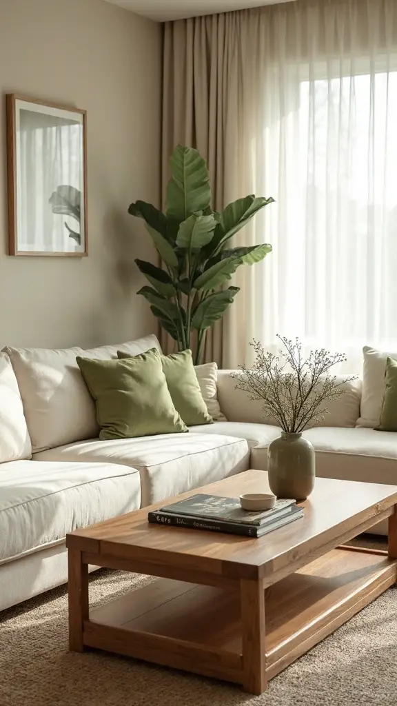 warm cozy serene minimalist