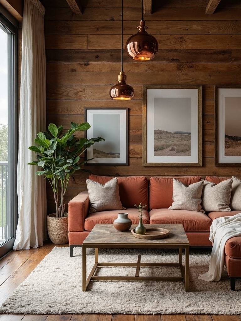 warm metallic accent details