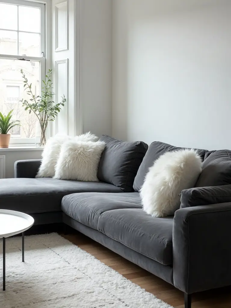 white accents brighten dark spaces