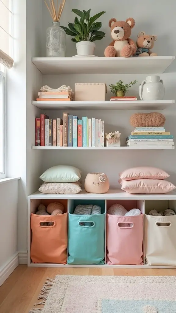 accessible versatile low profile storage bins