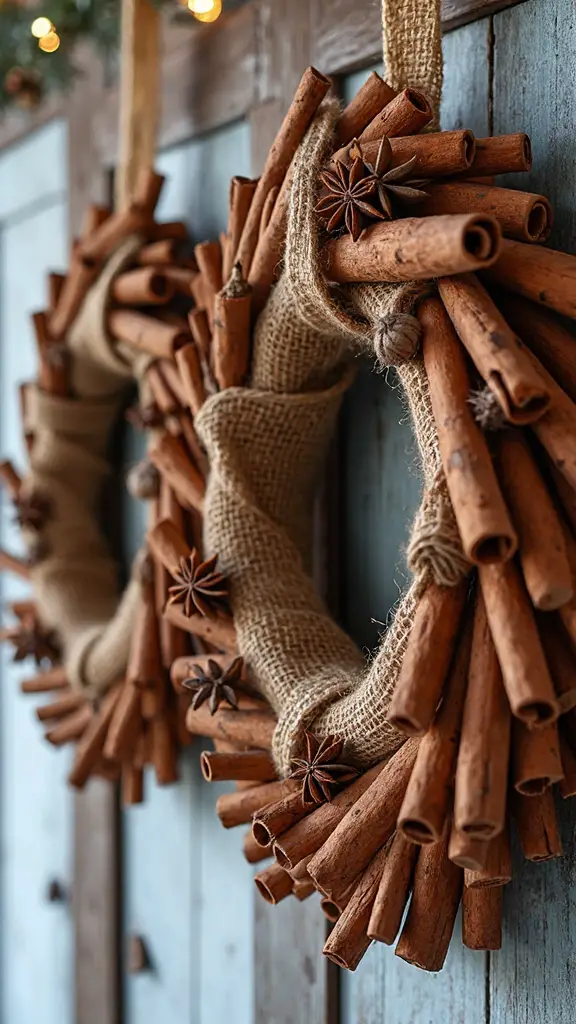 aromatic rustic farmhouse style holiday wreaths