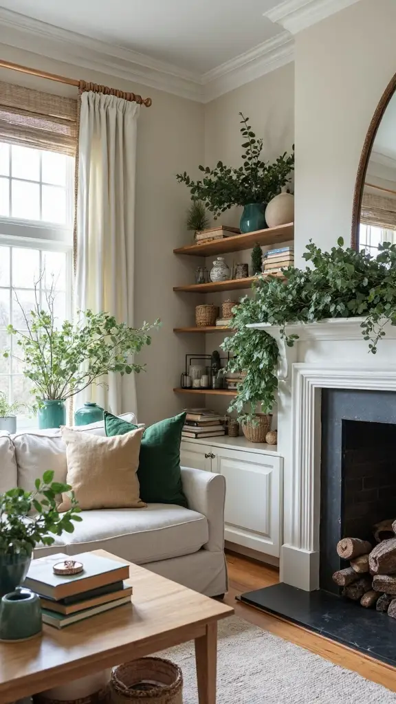 aromatic winter greenery decor displays