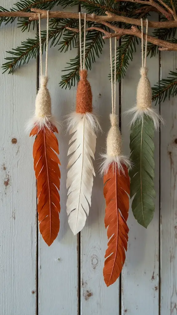 artisanal boho farmhouse christmas ornaments