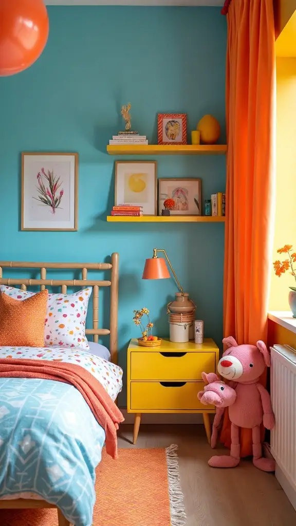 bluey inspired colorful paint schemes