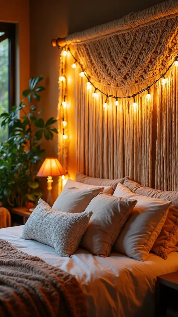 bohemian bedroom enchanting ambient lighting
