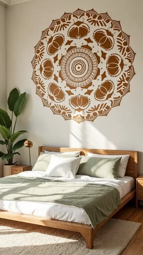 boho mandala wall stencils