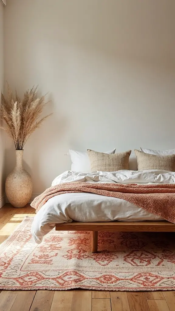boho minimalist bedroom personality statement