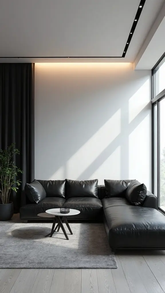 bold minimalist contrast