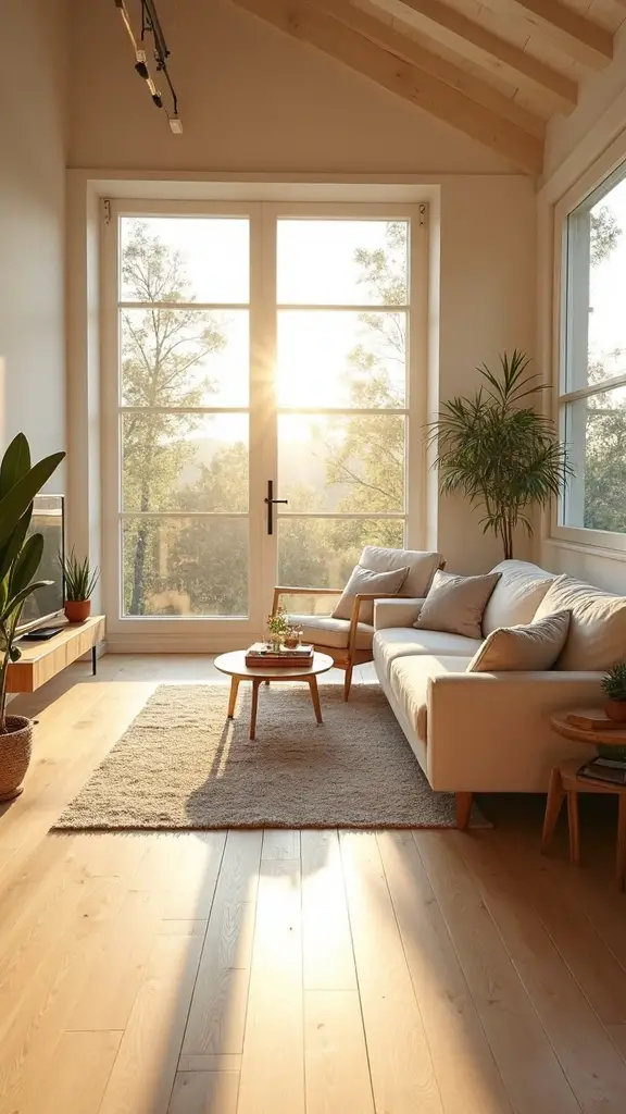 bright warm complementary wood tones